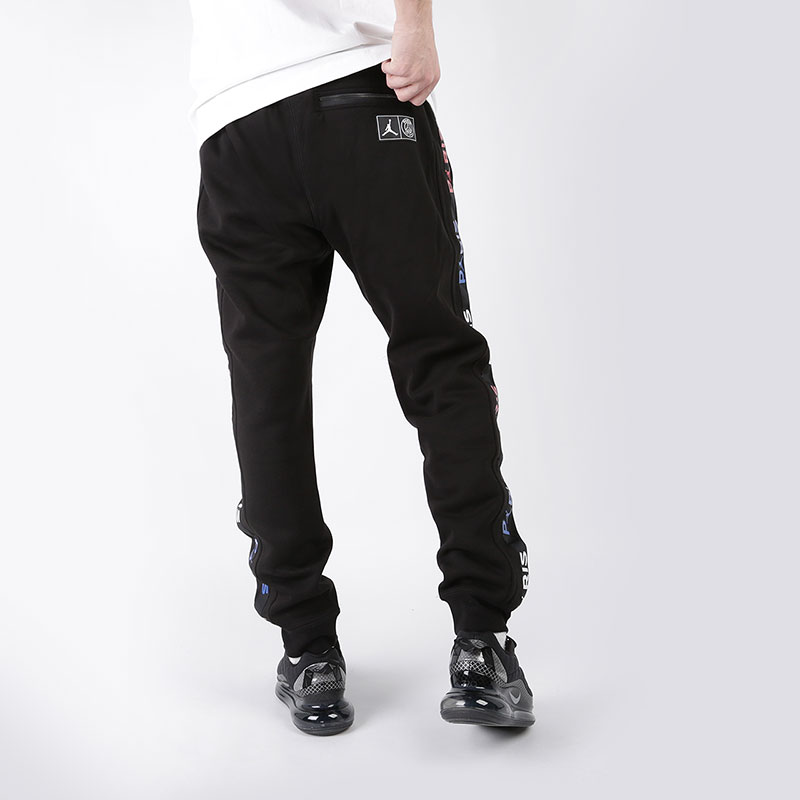 мужские черные брюки Jordan Paris Saint-Germain Fleece Pant BQ8348-011 - цена, описание, фото 5